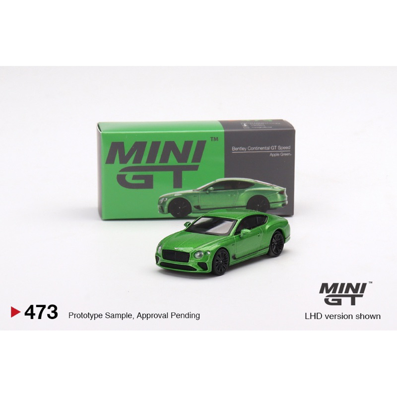 &lt;阿爾法&gt;MINI GT No.473 Bentley Continental GT Speed Apple Green