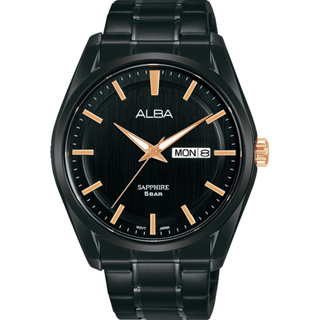 ALBA 雅柏 簡約黑殼腕錶 AV3543X1/VJ43-X042SD