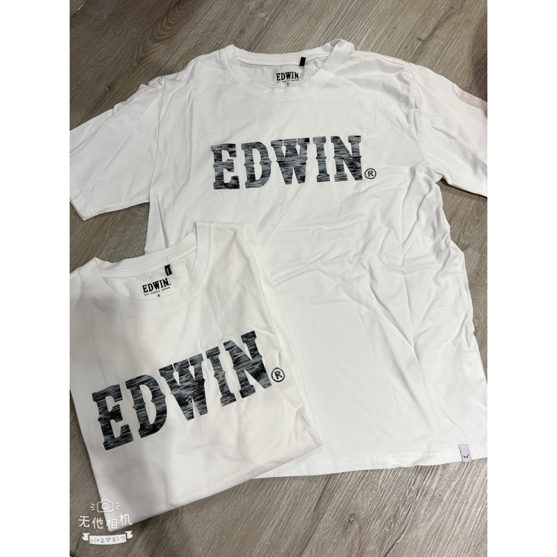 Edwin 愛德恩 男生 植絨Logo短袖T恤