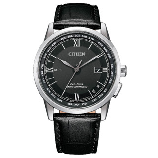 CITIZEN 星辰錶 CB0151-19E GENT'S 光動能電波羅馬腕錶 / 黑 42.7mm