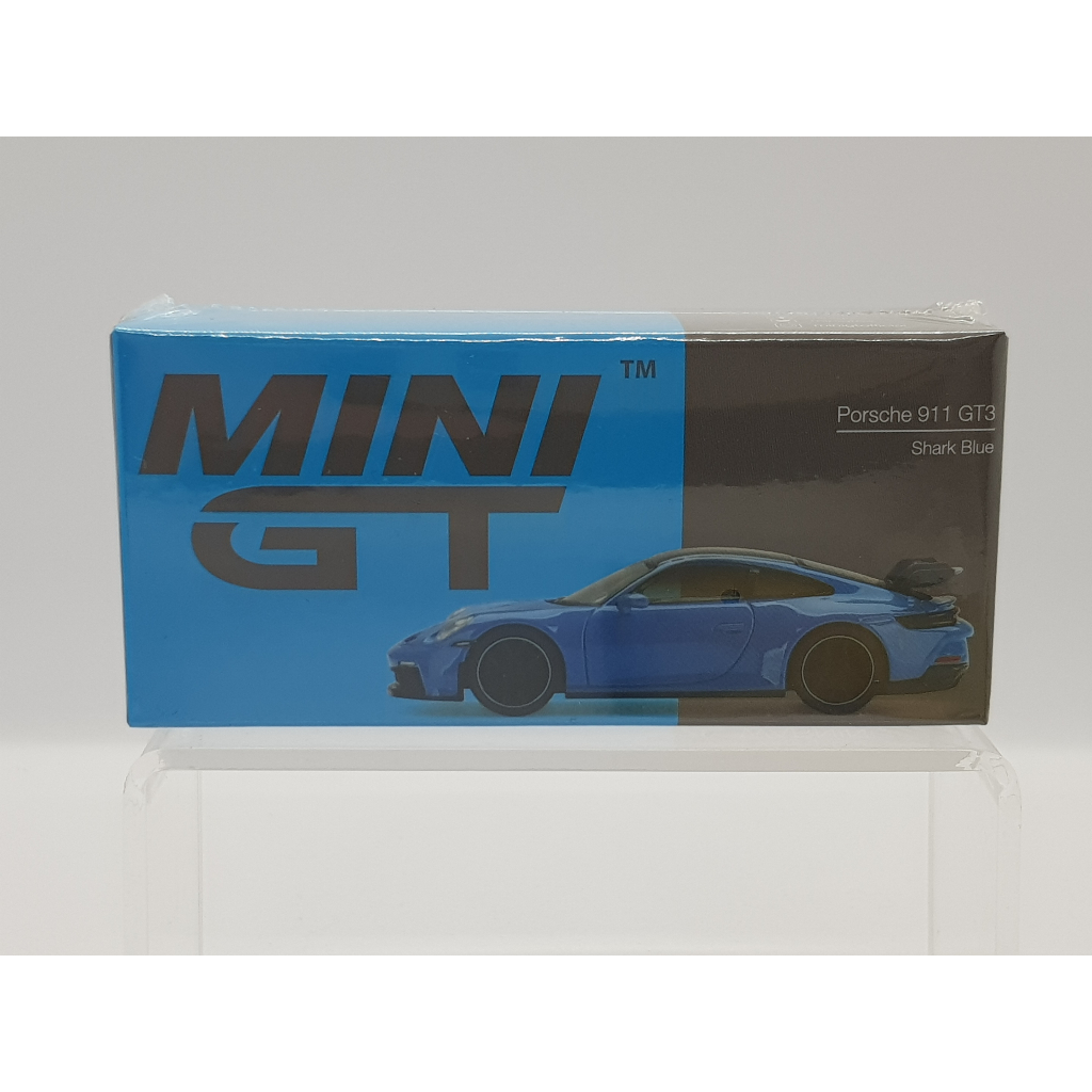 【小車停車場】Mini GT 381  Porsche 911  GT3 Blue