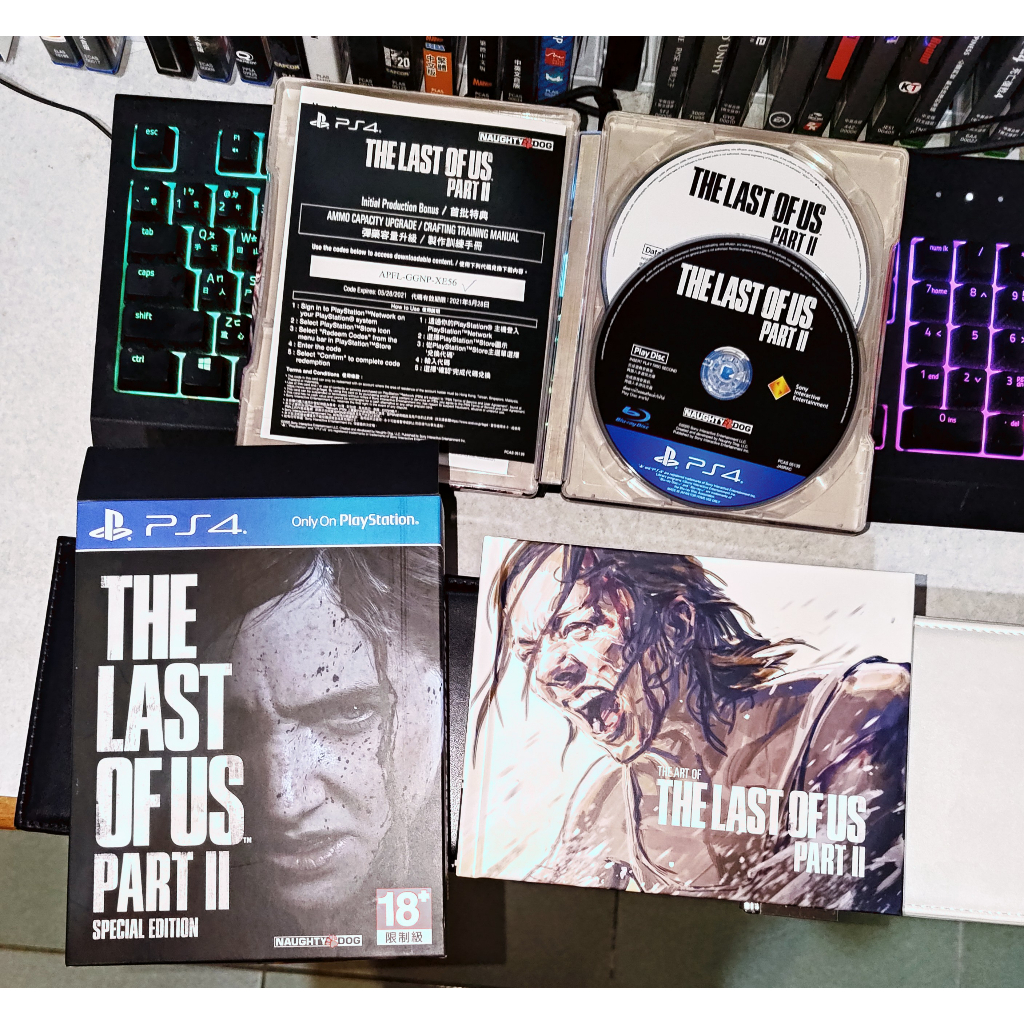 PS4 最後生還者2 二部曲 The Last of Us 2 中文 遊戲 光碟 特別版 鐵盒 畫冊 二手 折價 免運