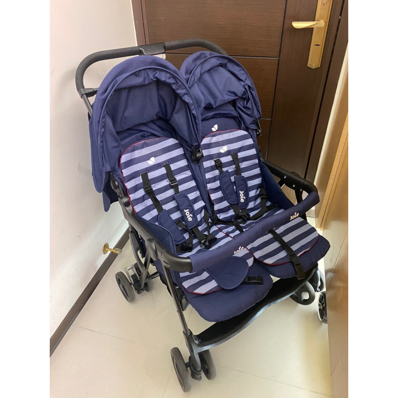 Joie aire twin nautical navy cheap