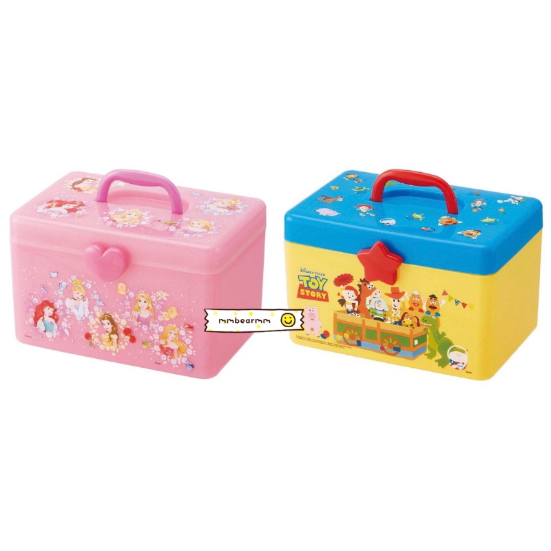 日本正版 迪士尼 DISNEY 玩具總動員 TOY STORY 手提收納箱 飾品收納箱 桌上小物收納盒 百寶箱 醫藥箱