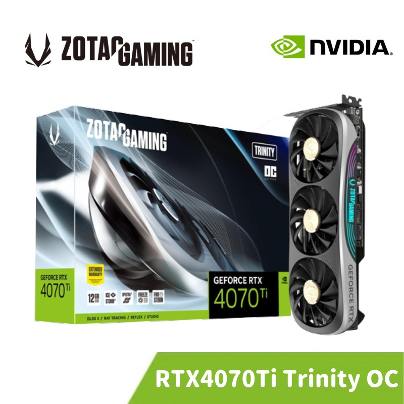 ZOTAC 索泰 GAMING GeForce RTX 4070 Ti Trinity OC 顯示卡