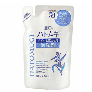 日本熊野 薏仁洗卸兩用泡沫洗面乳(補充包)180ml 【小三美日】DS011907