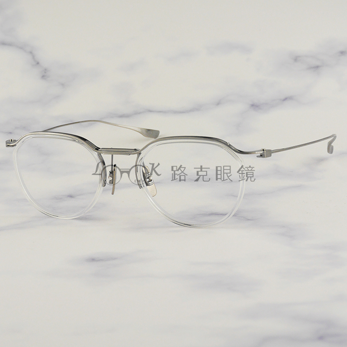 【LOOK路克眼鏡】 DITA 光學眼鏡 SCHEMA TWO 鈦 透明 銀 DTX131 03