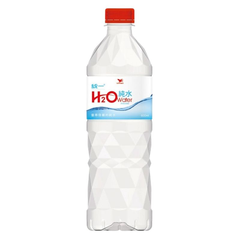 統一H2O Water純水600ml