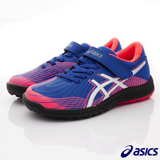 ASICS日本亞瑟士>流線競速運動童鞋-1154A145-400藍紅-19-25cm(中大童段)