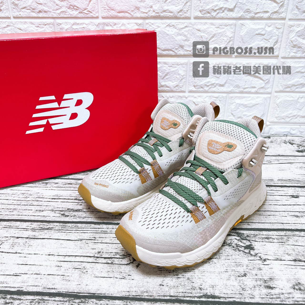 【豬豬老闆】NEW BALANCE HIERRO MID 卡其粉 寬楦 戶外 中筒 登山鞋 女鞋 WTHIMCAB