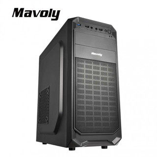 松聖 Mavoly 1307 ATX 顯卡長33CM 電腦機殼 黑色機殼 送靜音風扇