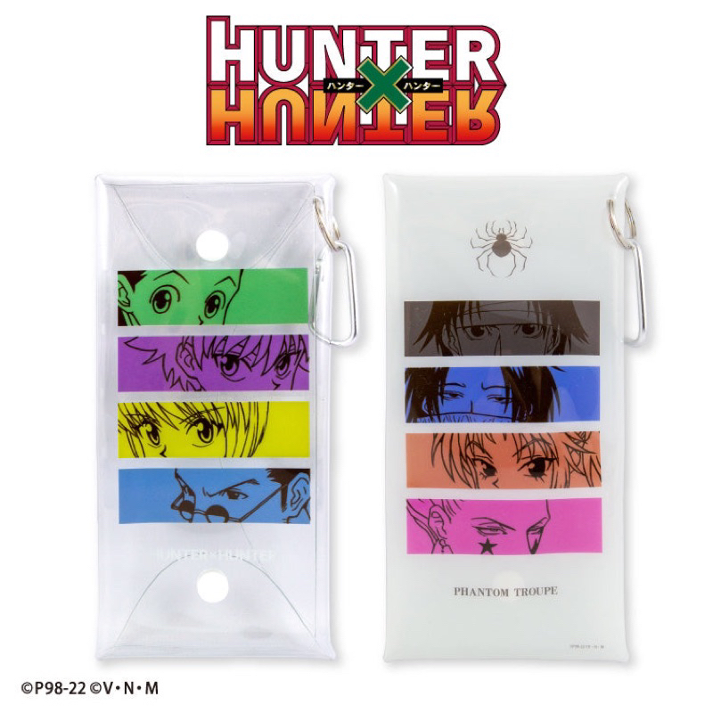 日本正版 hunterxhunter 獵人 票卡包 收納包 奇犽 酷拉皮卡 小傑 雷歐力 幻影旅團