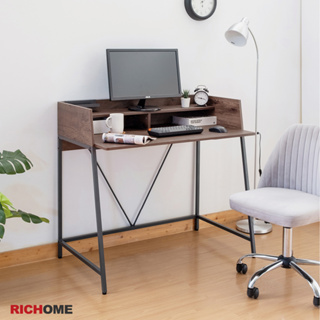 RICHOME 福利品 DE-297 高爾簡約書桌 辦公桌 工作桌 電腦桌 書桌 桌子 收納桌 書架