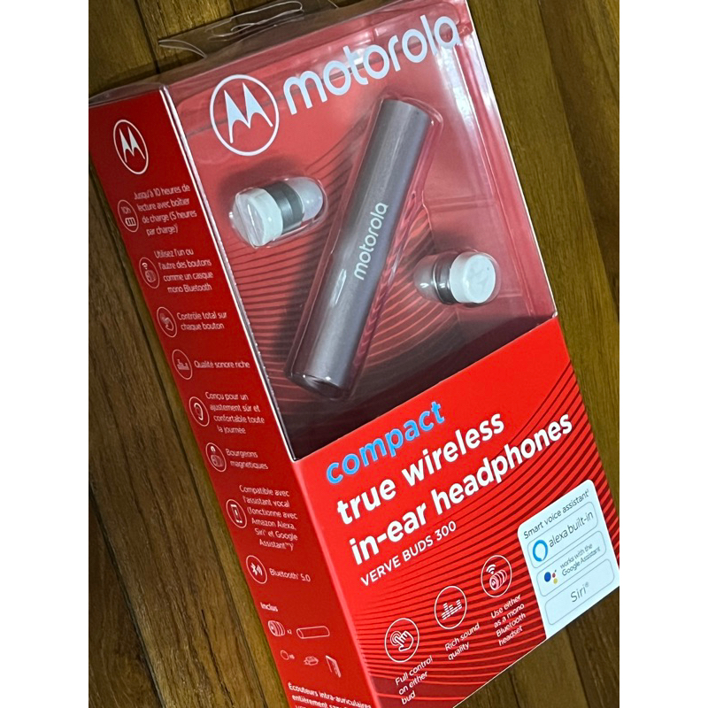 Motorola 口紅型真無線藍牙耳機 Verve Buds 300 玫瑰金 全新品