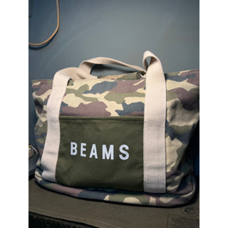 Beams 限量 聯名 迷彩 雙層 旅行袋 外出包 旅行包 收納袋 露營 軍風 軍綠 迷彩 沙色 衣物袋 衣物包