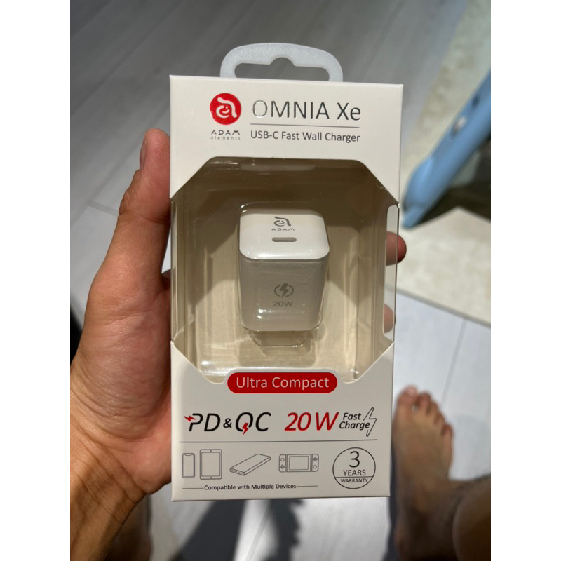亞果元素 ADAM OMNIA Xe USB-C PD 20W 極小型快充電源供應器