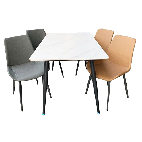 鑫高雄駿喨二手貨家具(二手及全新買賣)---4.7尺 岩板 工業風餐桌 餐椅 1桌4椅 餐桌椅