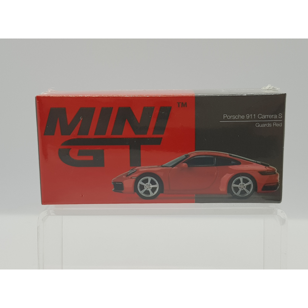 【小車停車場】Mini GT 283 Porsche 911 Carrera S 紅