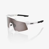 【ATTAQUER】100% SPEEDCRAFT MATTE WHITE/ SILVER MIRROR LENS