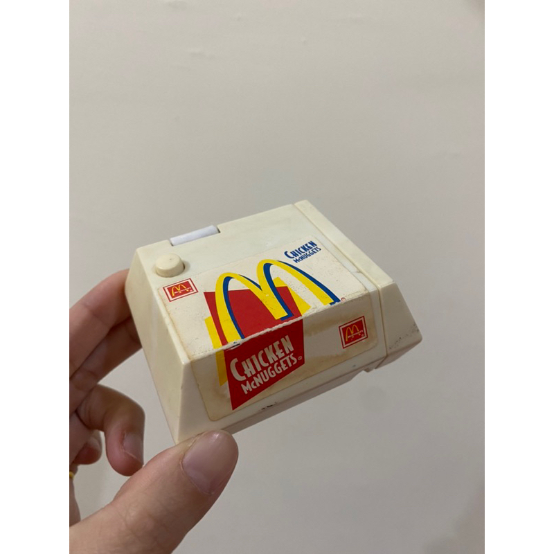 絕版老物麥當勞漢堡雞塊玩具盒/放大望遠鏡玩具