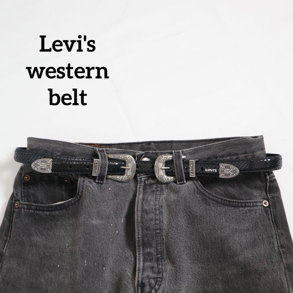 Levi's Levis Vintage 復古西部皮帶 雙扣腰帶