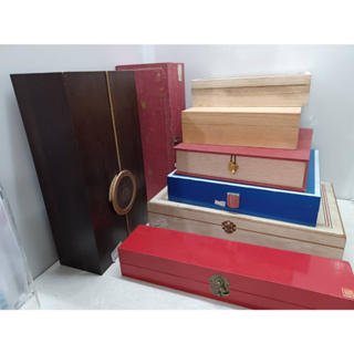 收納箱紅酒木箱/葡萄酒箱韓國高麗人蔘茶空木盒木箱木盒藝品收納箱