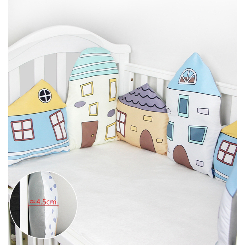 電子發票🧾房子造型防撞軟包 床圍 小山 房子 嬰兒床 圍欄保護 防撞 滿月禮 兒童房
