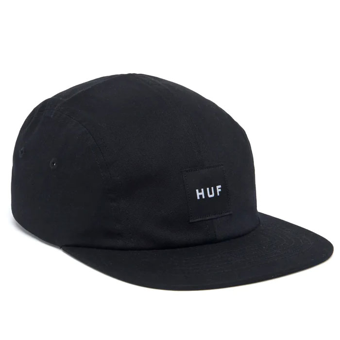 【HUF】HF222E13700 ESSENTIALS BOX LOGO VOLLEY HAT 棒球帽 老帽 (黑色)