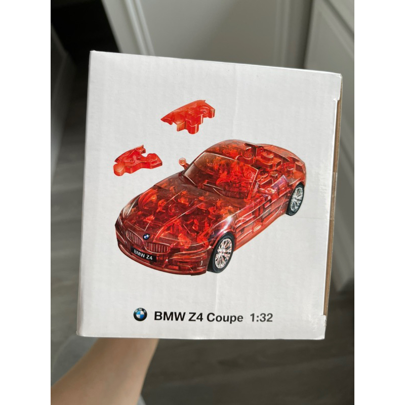 cp3-003 絕版60片3D立體塑膠車 紅色 寶馬 BMW Z4