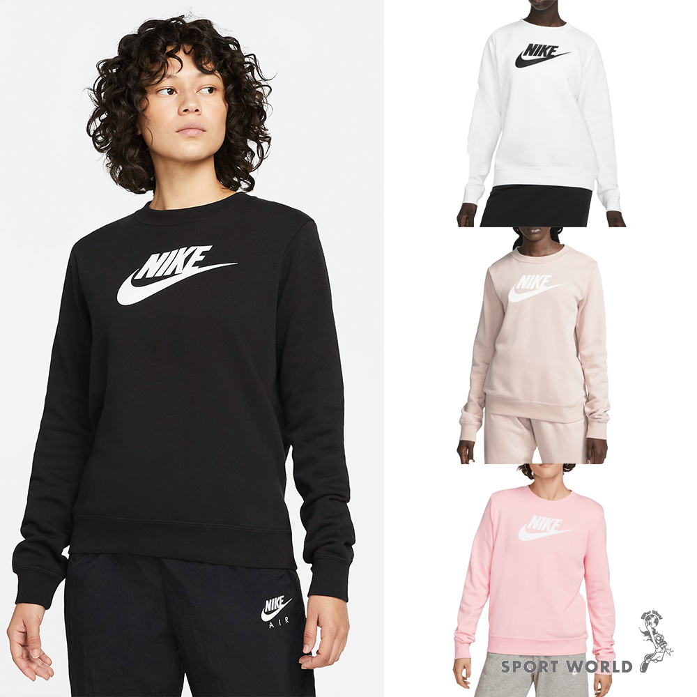 NIKE 女 長袖 黑 DQ5833-010/白 DQ5833-100/粉 DQ5833-601/粉紫DQ5833690