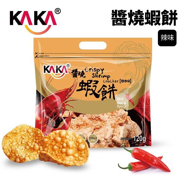 KAKA 醬燒蝦餅 120g 辣味