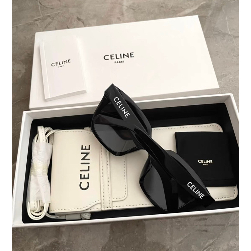 No.33｜代購 Celine 字母logo 太陽眼鏡  精品墨鏡 大牌眼鏡 配側背收納包