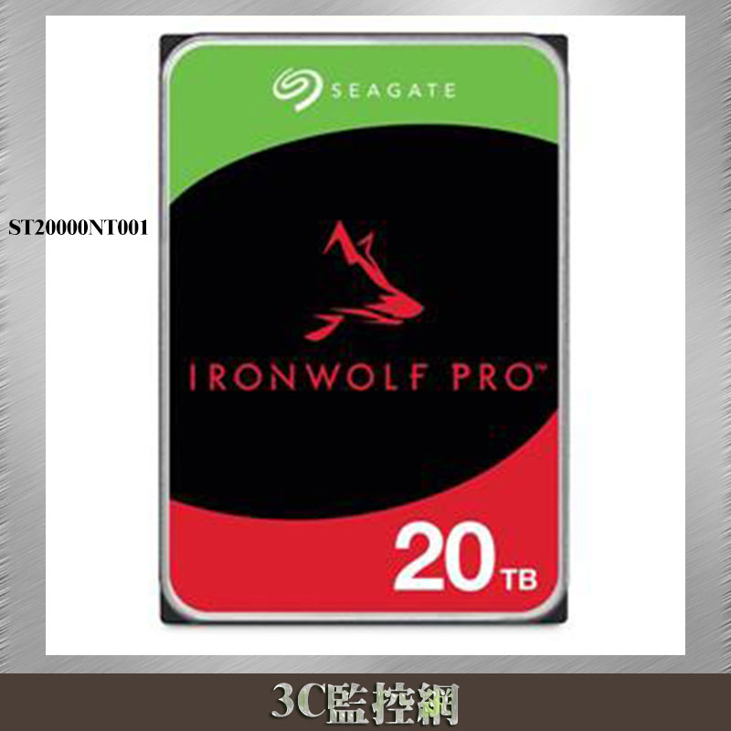 希捷 Seagate 那嘶狼Pro 20TB 3.5吋 7200轉 NAS專用硬碟 ST20000NT001