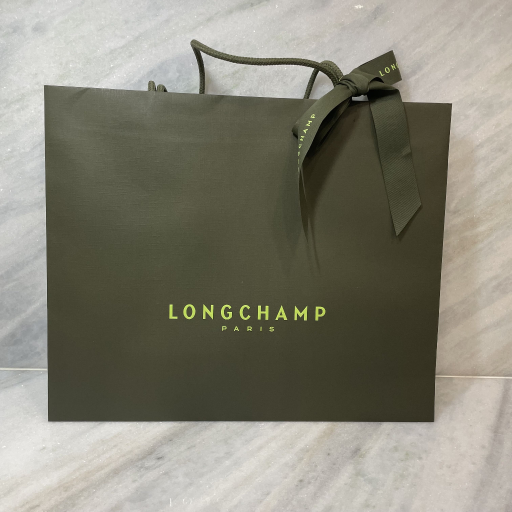 Longchamp 精品 紙袋 禮袋 二手 近全新 專櫃周邊 2401