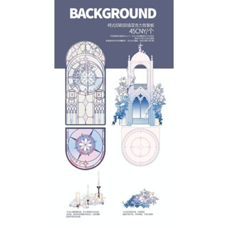 【非現貨預購】對角巷出品 原創背景壓克力立牌 / ob11 黏土人