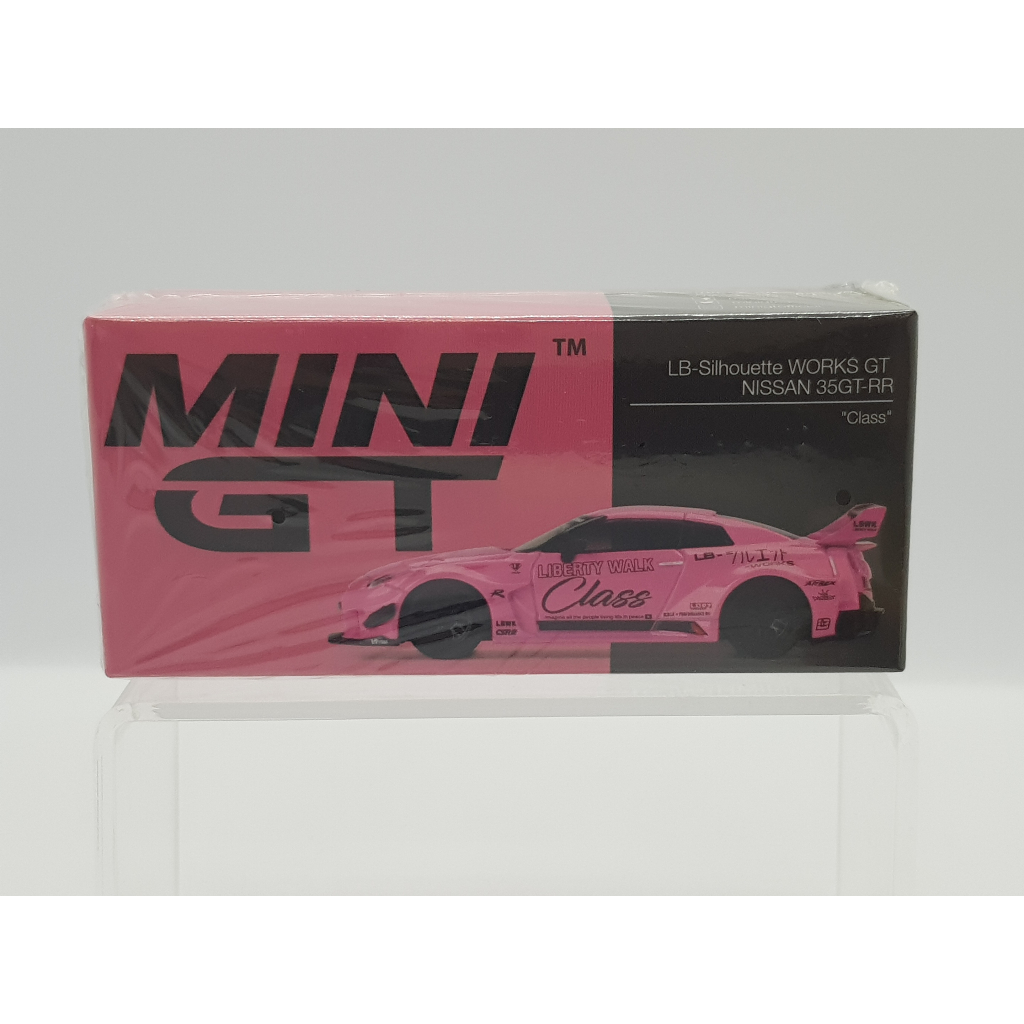 【小車停車場】Mini GT 281 LB NISSAN 35GT-RR R35 粉紅色