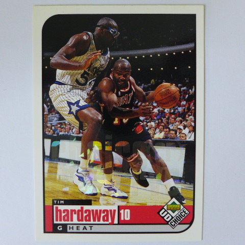 ~ Tim Hardaway ~名人堂/提姆·哈德威 1998年UD.閃亮字體設計.NBA籃球特殊卡