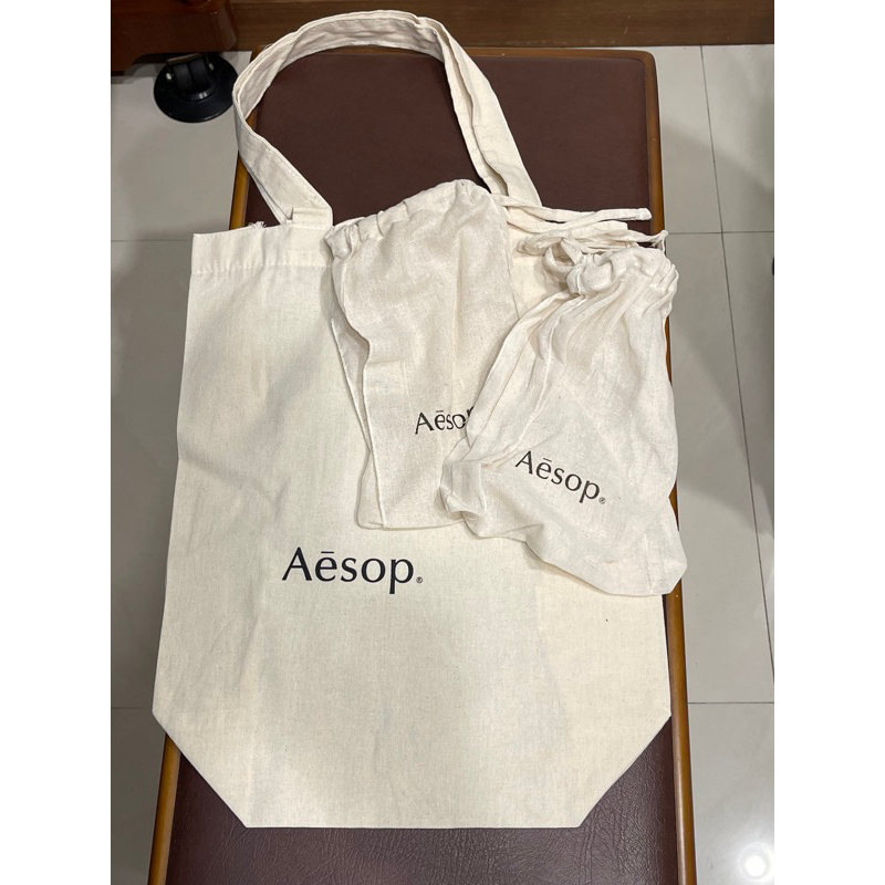 Aesop 購物袋 環保袋 束口袋