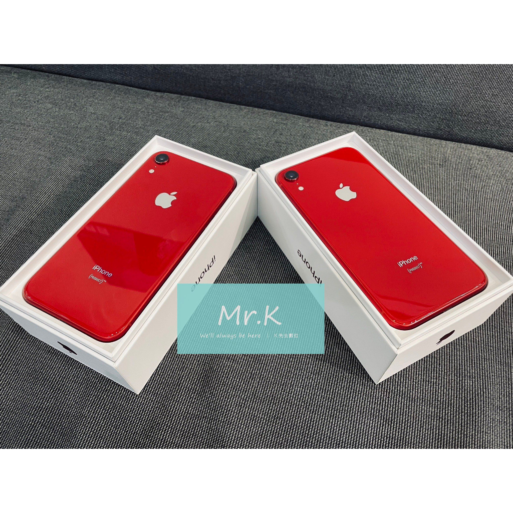 【K先生認證二手機】iPhoneXR 6.1吋 128G 限量紅 白色黑色 約9成新 功能正常 長輩神機 XR 11參考