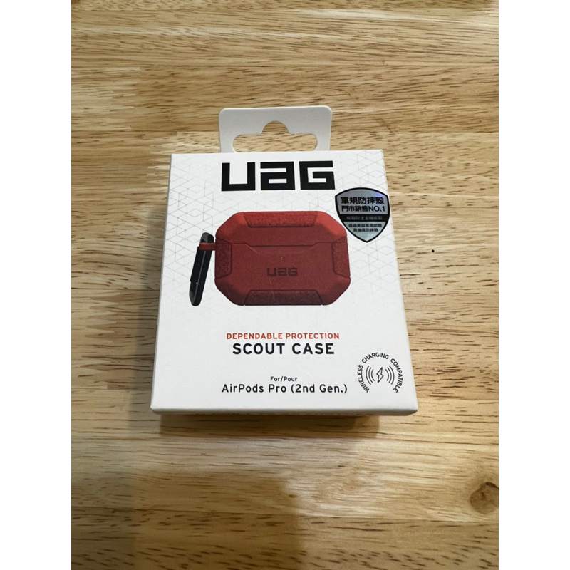 UAG AirPods Pro 2 用 耐衝擊防塵保護殼（橘色），全新未拆封