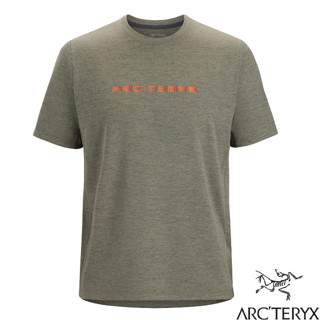 【ARCTERYX 始祖鳥】男 Cormac Arc'Word 登山輕量透氣快乾短袖圓領排汗衣.T恤_糧草綠_30230