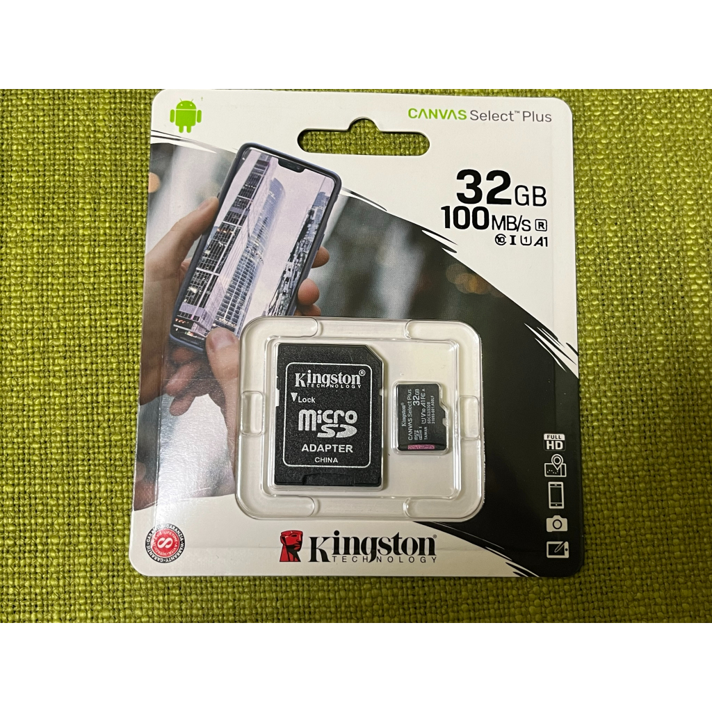 金士頓 Kingston Canvas Select Plus microSD SDXC 32GB TF 記憶卡