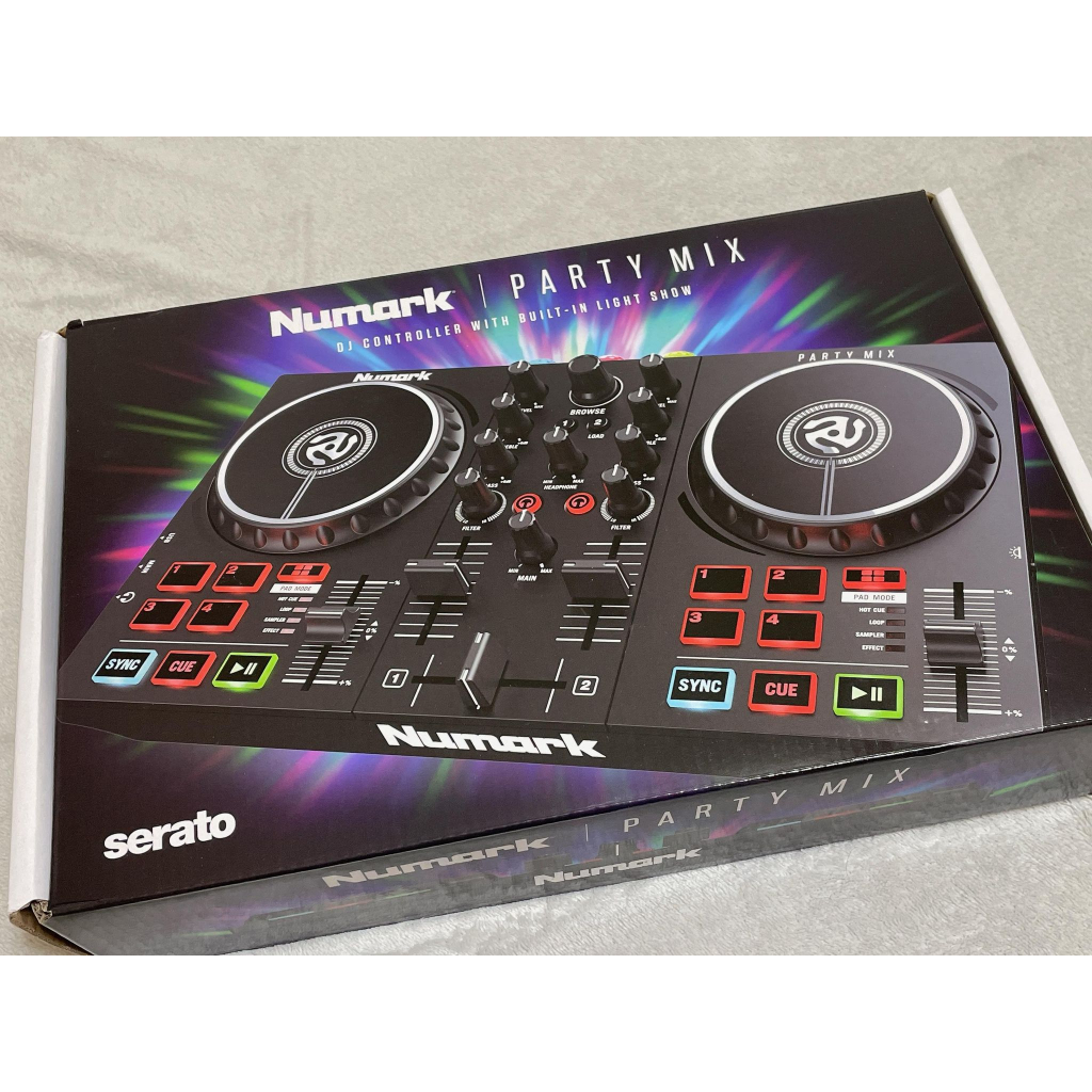 公司貨2代最新 Numark Party Mix 2 II DJ控制器 (可接手機，內建聲卡)
