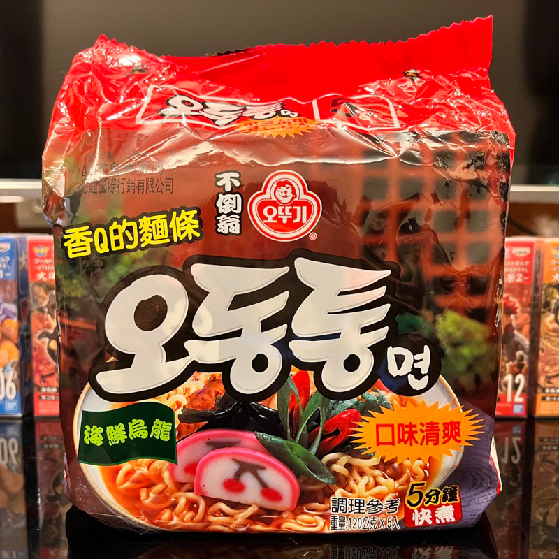 韓國不倒翁 海鮮風味烏龍拉麵 600公克（120公克x5包）