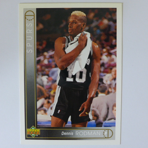 ~ Dennis Rodman ~名人堂/籃板王/壞小孩/小蟲/丹尼斯·羅德曼 1993年UD.NBA馬刺隊球員卡