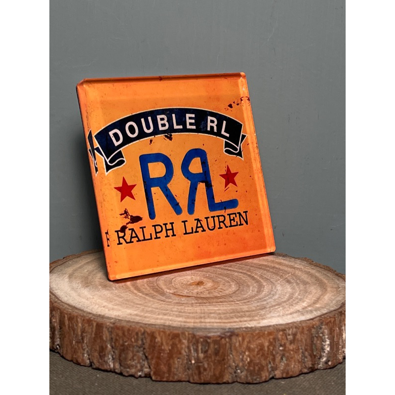 Polo Ralph Lauren RRL 壓克力 招牌 磁鐵 擺飾 紙鎮 露營 古著 美式 復古 騎士 選物 老件