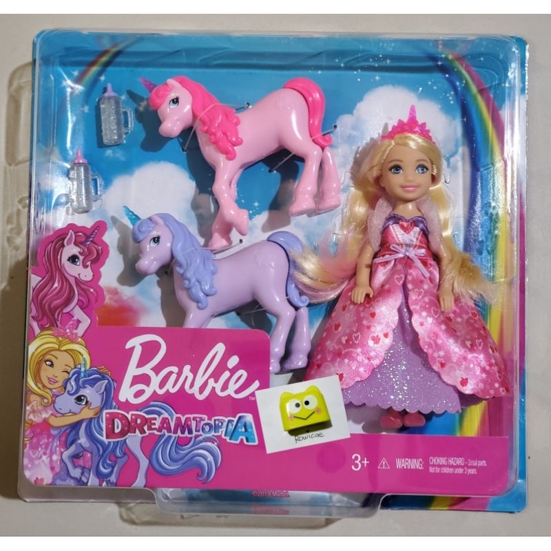 Barbie Dreamtopia 芭比夢幻樂園 切爾西公主娃娃 + 2 只獨角獸寶寶和配件 CHELSEA