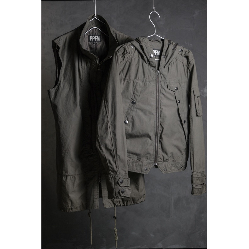 PPFM 00’s Two Piece Military Jacket 日本早期街頭品牌 兩件式可拆解軍裝外套