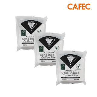 【CAFEC】三洋日本製ABACA+ 麻纖維Plus T83深焙 T90中深焙 T92淺焙 白色錐形咖啡濾紙100張