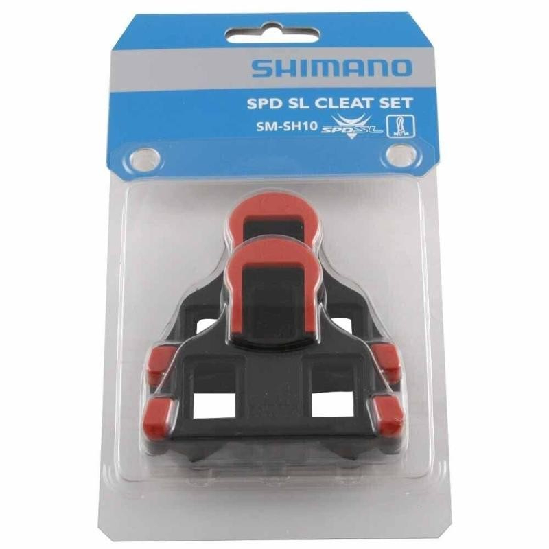 SHIMANO SM-SH10 SPD-SL鞋底板 卡鞋 扣片(紅色0度)